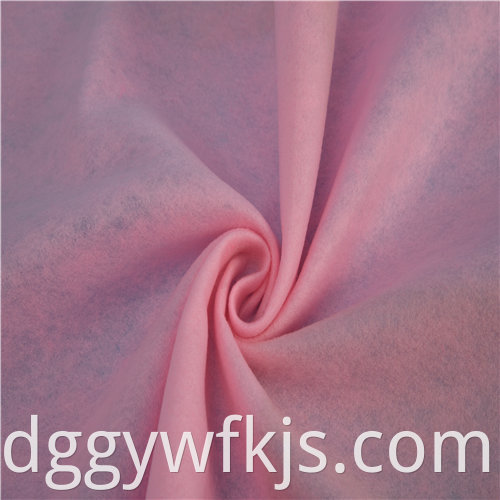 Pink needle punched cotton